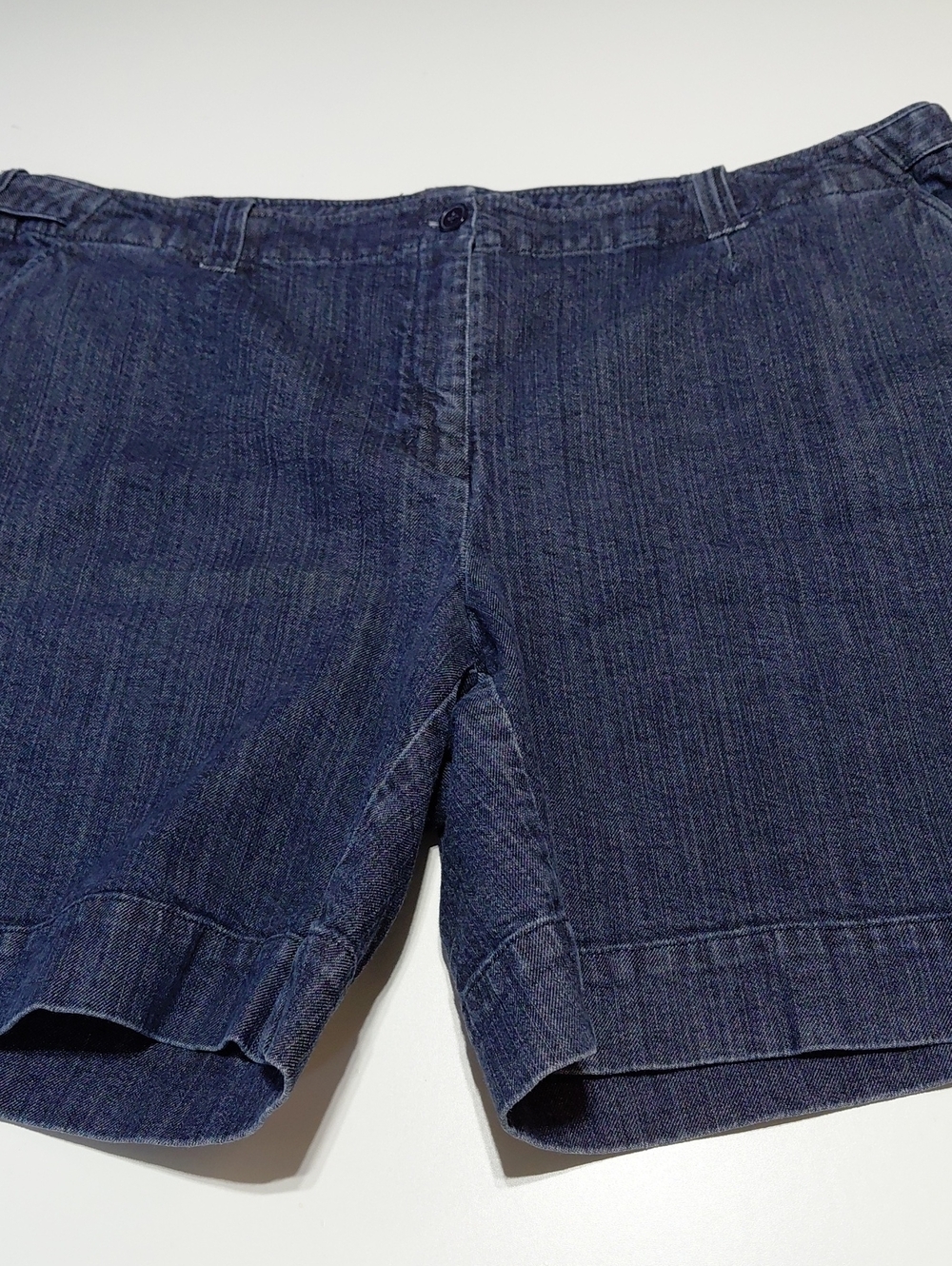 TALBOTS  Woman Blue Stretch  Jeans  Shorts Size 22W